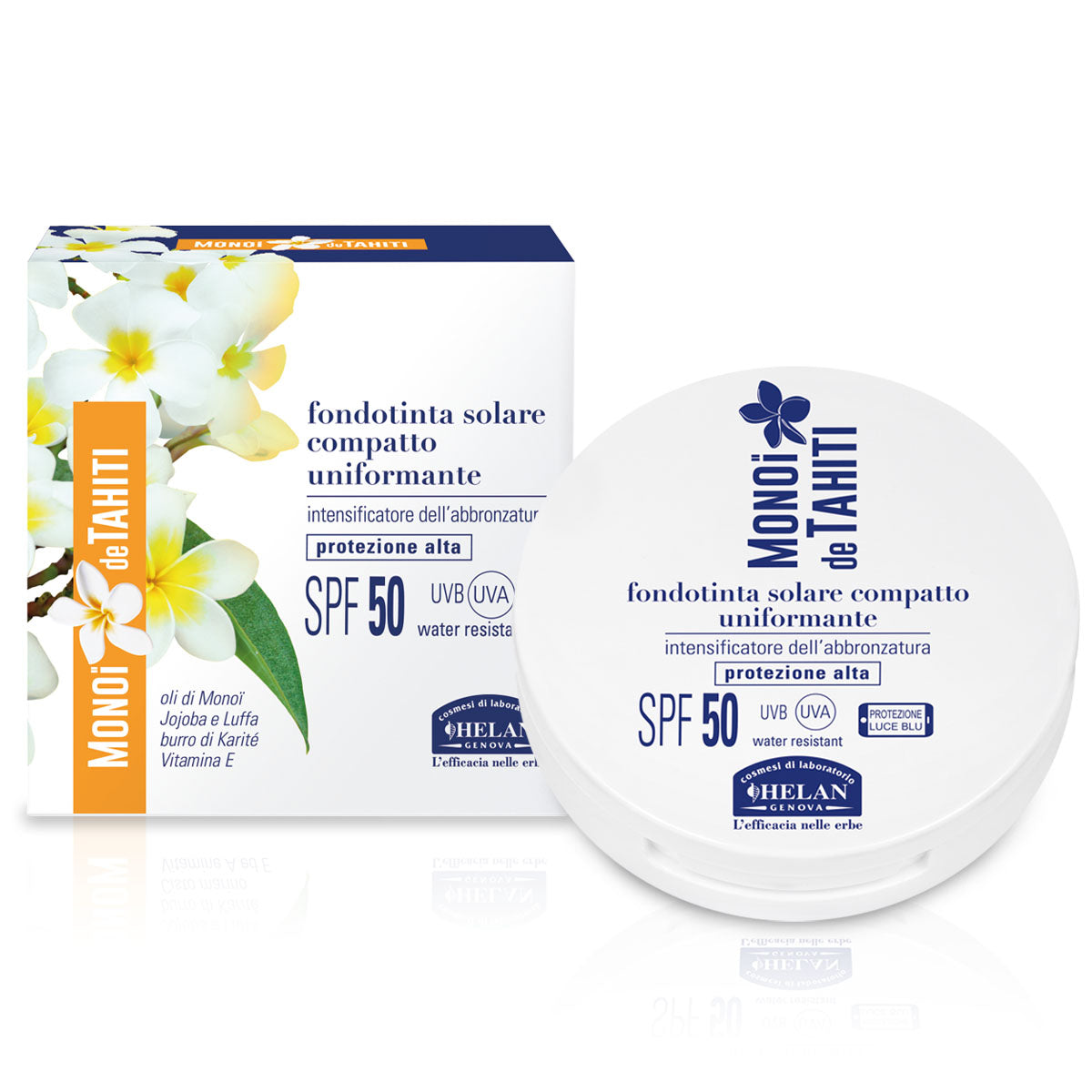 Fondotinta Solare Compatto spf 50+ - MONOÏ de TAHITI - HELAN