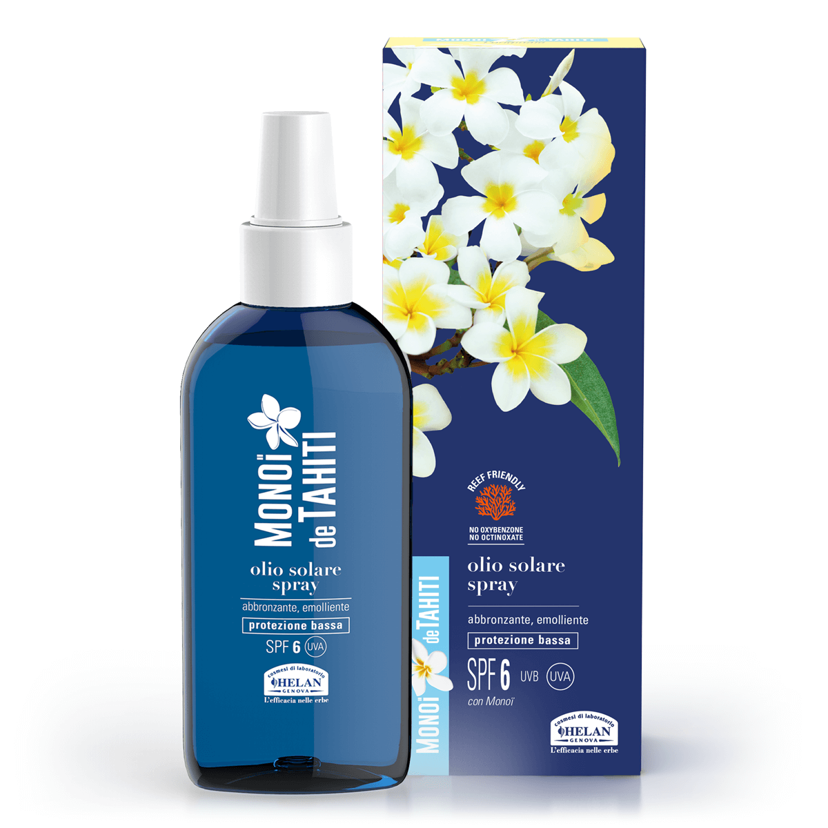 Olio Solare Spray Abbronzante Emolliente SPF6 MONOÏ de TAHITI - HELAN
