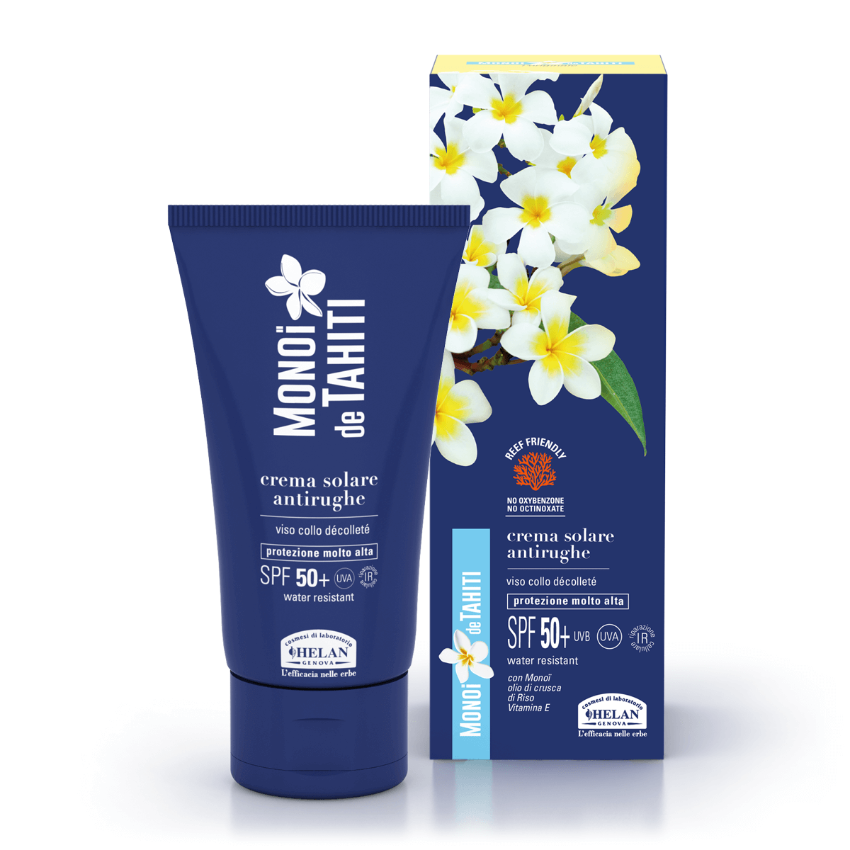 Crema Solare Antirughe SPF50+ MONOÏ de TAHITI - HELAN