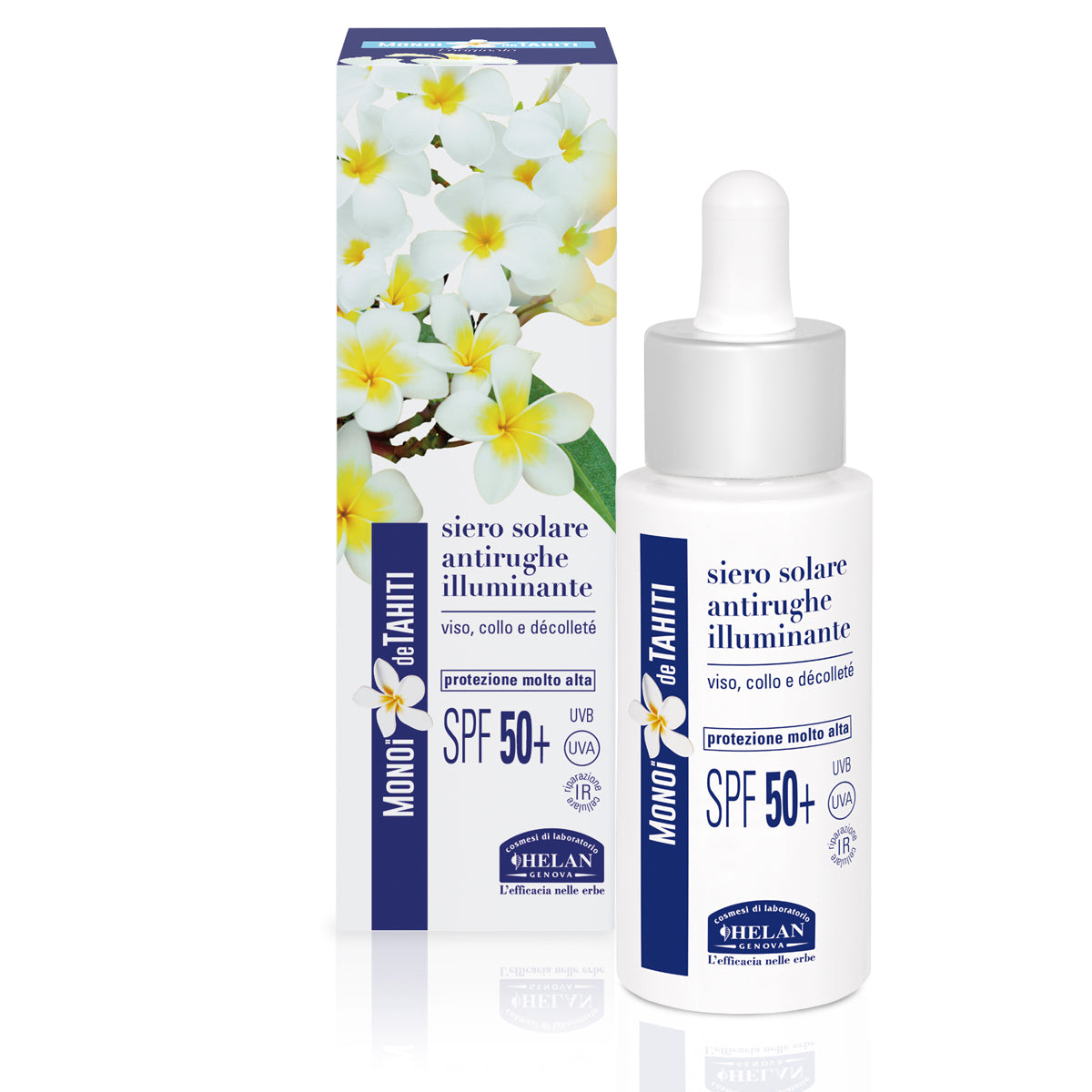 Siero Solare Antirughe Illuminante spf 50+ - MONOÏ de TAHITI - HELAN