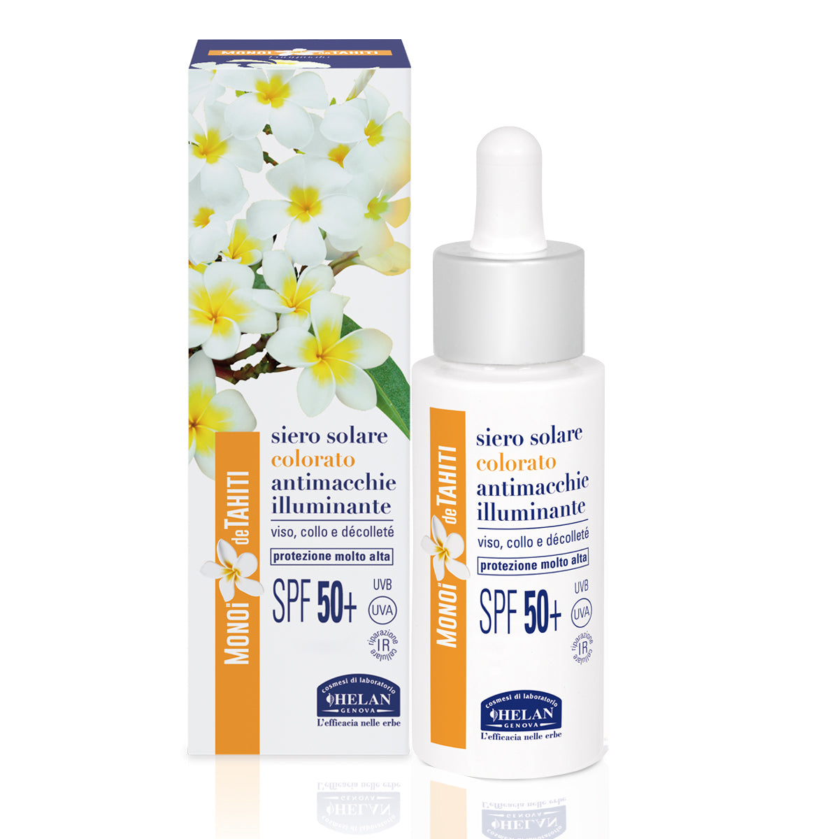 Siero Solare Colorato Antimacchie Illuminante spf 50+ - MONOÏ de TAHITI - HELAN