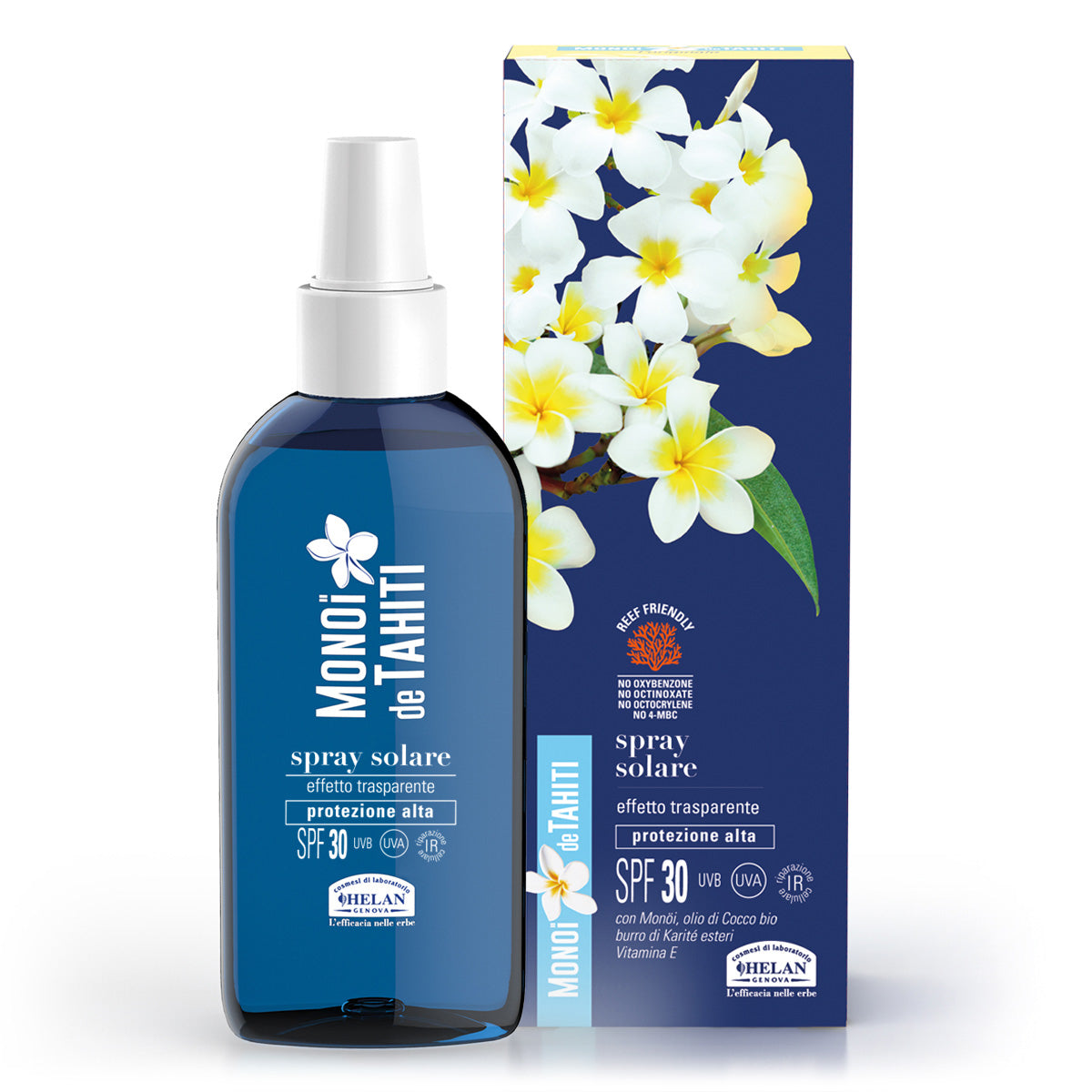 Spray Solare effetto trasparente SPF30 MONOÏ de TAHITI - HELAN