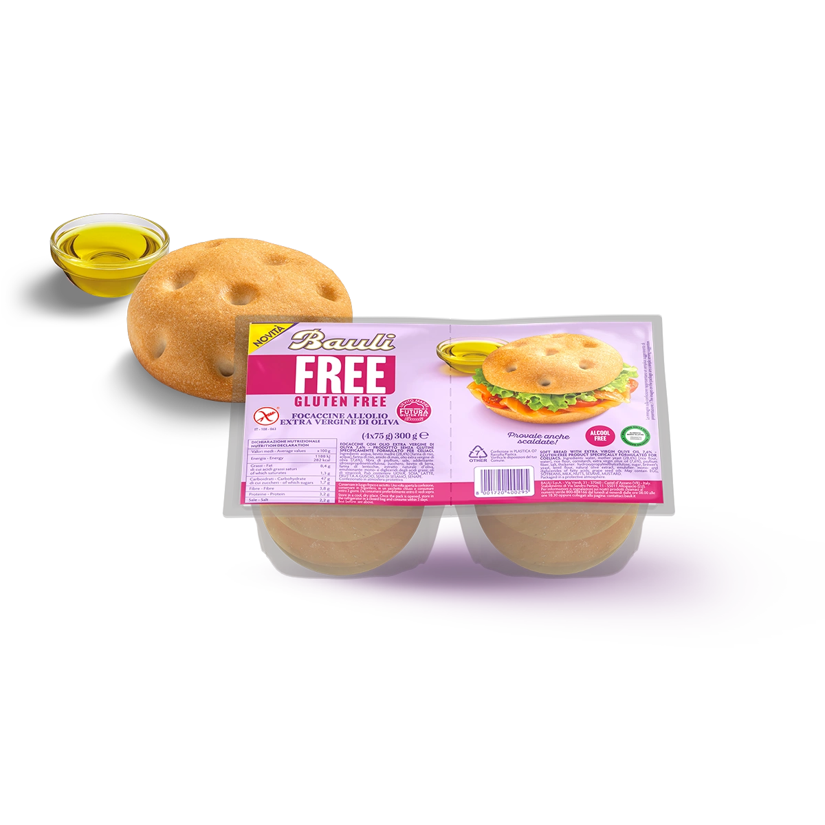 Bauli Focaccine all'Olio Extravergine di Oliva 300g