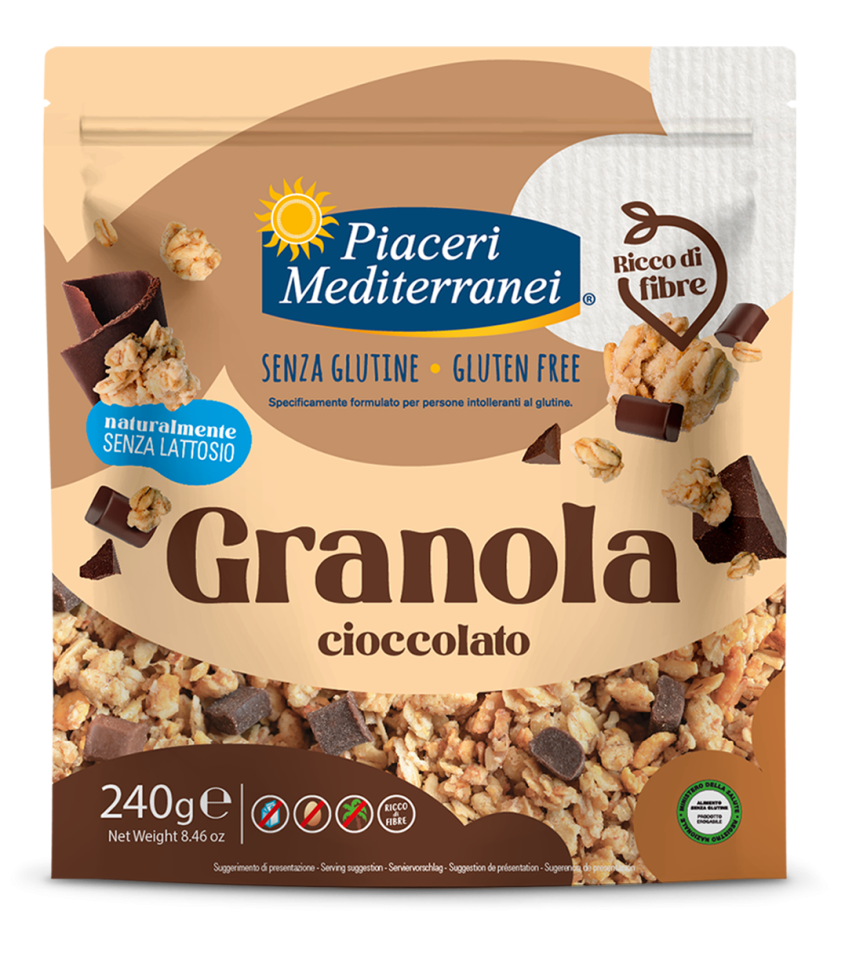 PIACERI MEDITERRANEI - GRANOLA CIOCCOLATO 240G