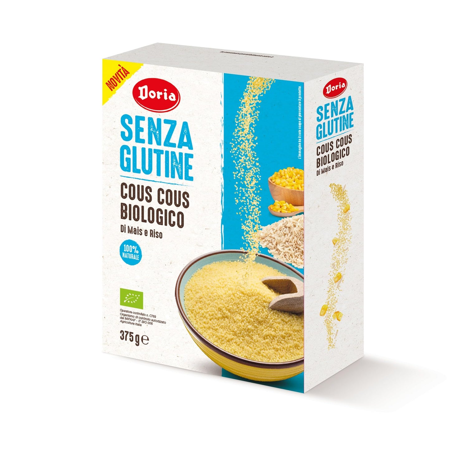 Doria Cous Cous Biologico di Mais e Riso Senza Glutine 375g