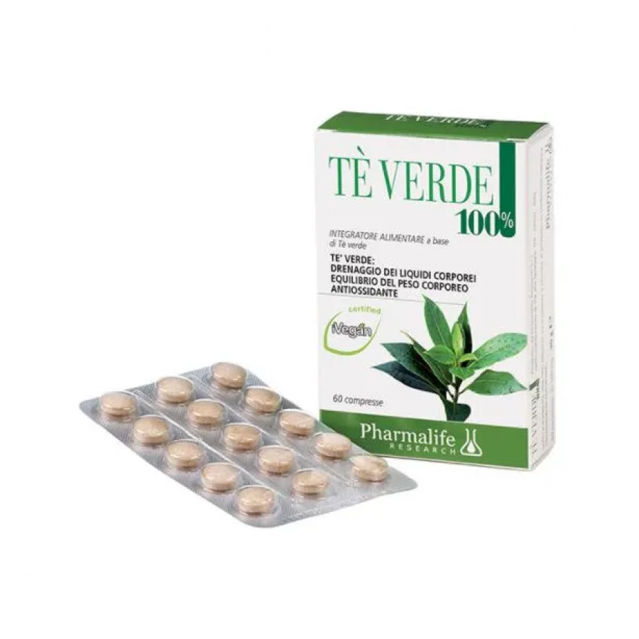 Tè Verde 100% Pharmalife - 60 compresse