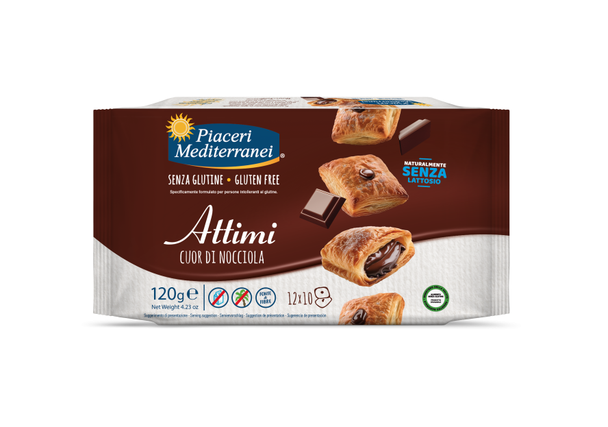 PIACERI MEDITERRANEI - ATTIMI CUOR DI NOCCIOLA 120G