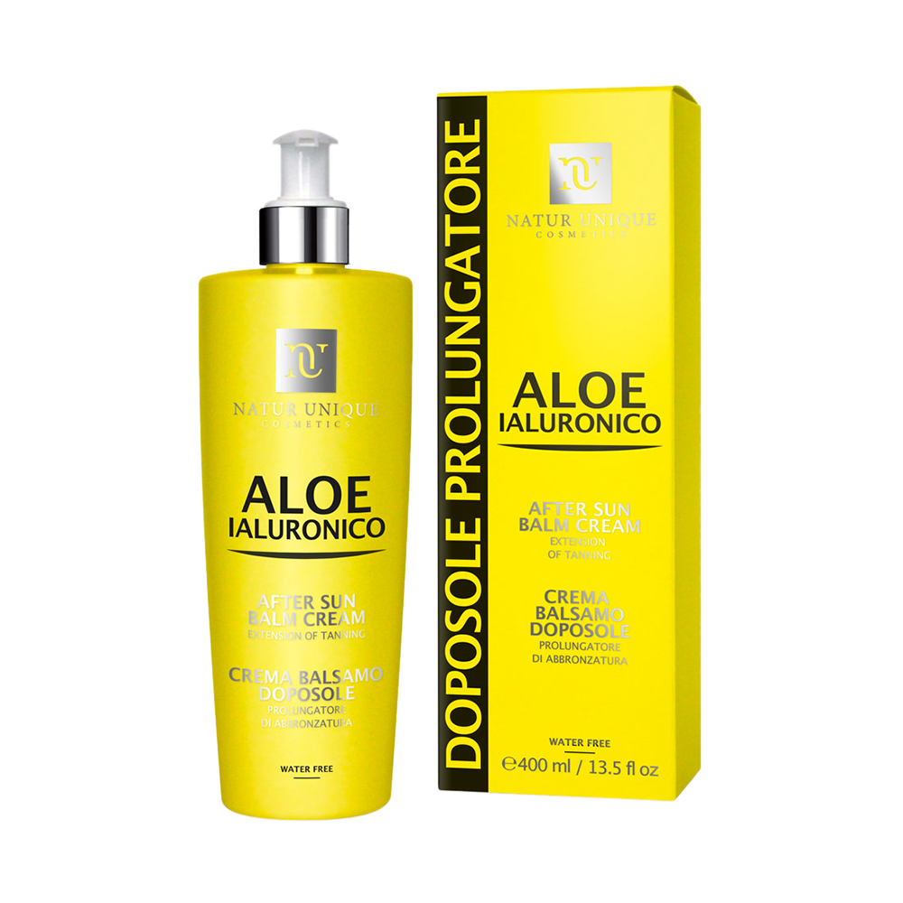 Aloe Ialuronico SUN 72 - Crema Balsamo Doposole 400ml - Natur Unique