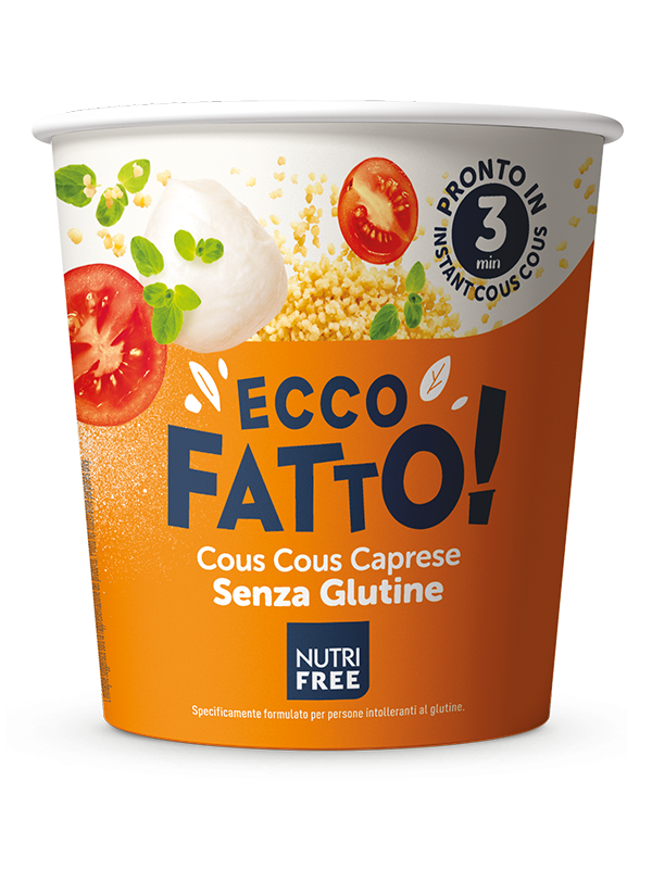 NUTRIFREE - COUS COUS CAPRESE GR 70 Senza Glutine (Novitá)