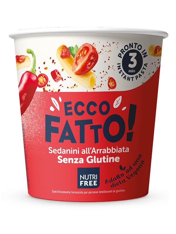 NUTRIFREE - SEDANINI ALL'ARRABBIATA Senza Glutine GR 70 (Novitá)