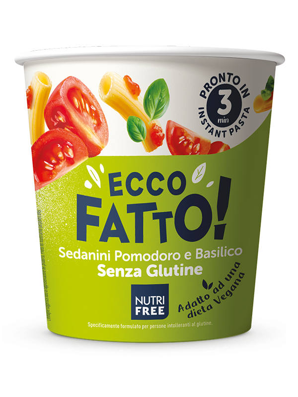 NUTRIFREE - SEDANINI AL POMODORO E BASILICO Senza Glutine GR 70 (Novitá)