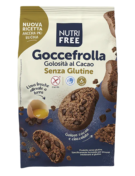 NUTRIFREE - GOCCEFROLLA GOLOSITÀ AL CACAO Senza Glutine 300 gr