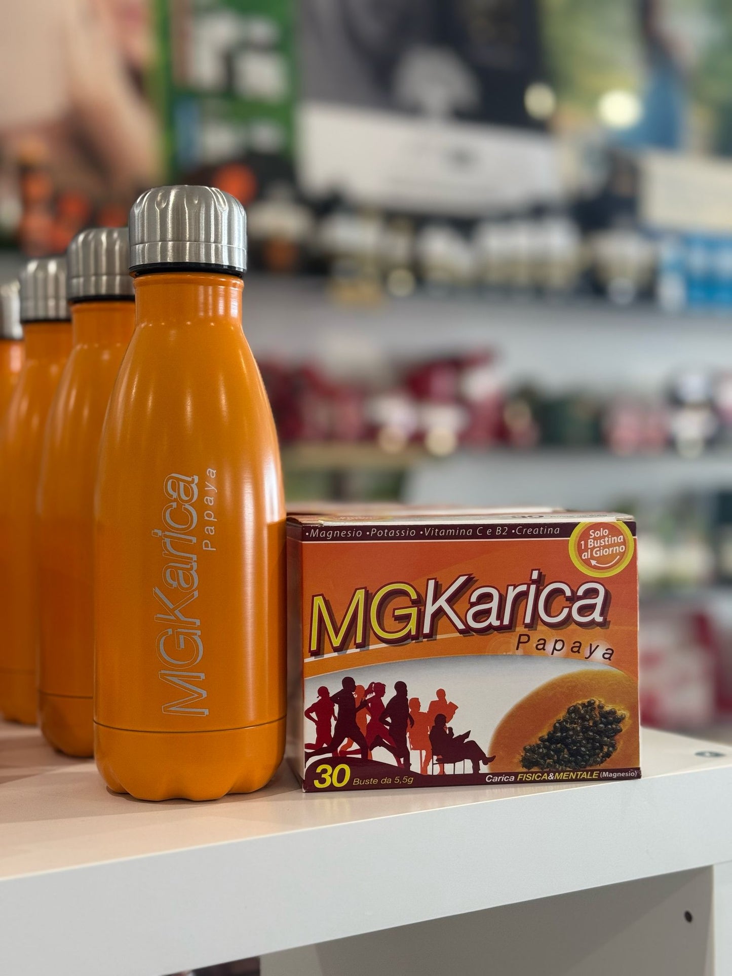 EFAS - MG Karica papaya 30 bustine + BORRACCIA THERMOS IN OMAGGIO