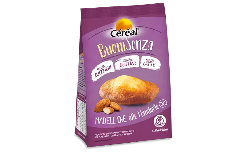 CEREAL - MADELEINE ALLE MANDORLE S/LATTE 180 gr