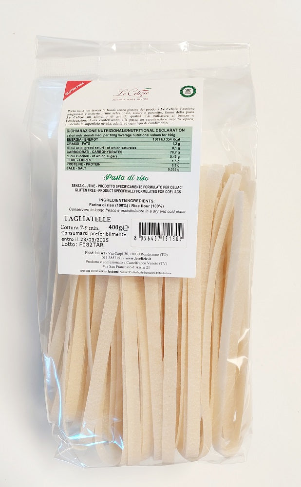 LE CELIZIE - TAGLIATELLE PASTA DI RISO 400G