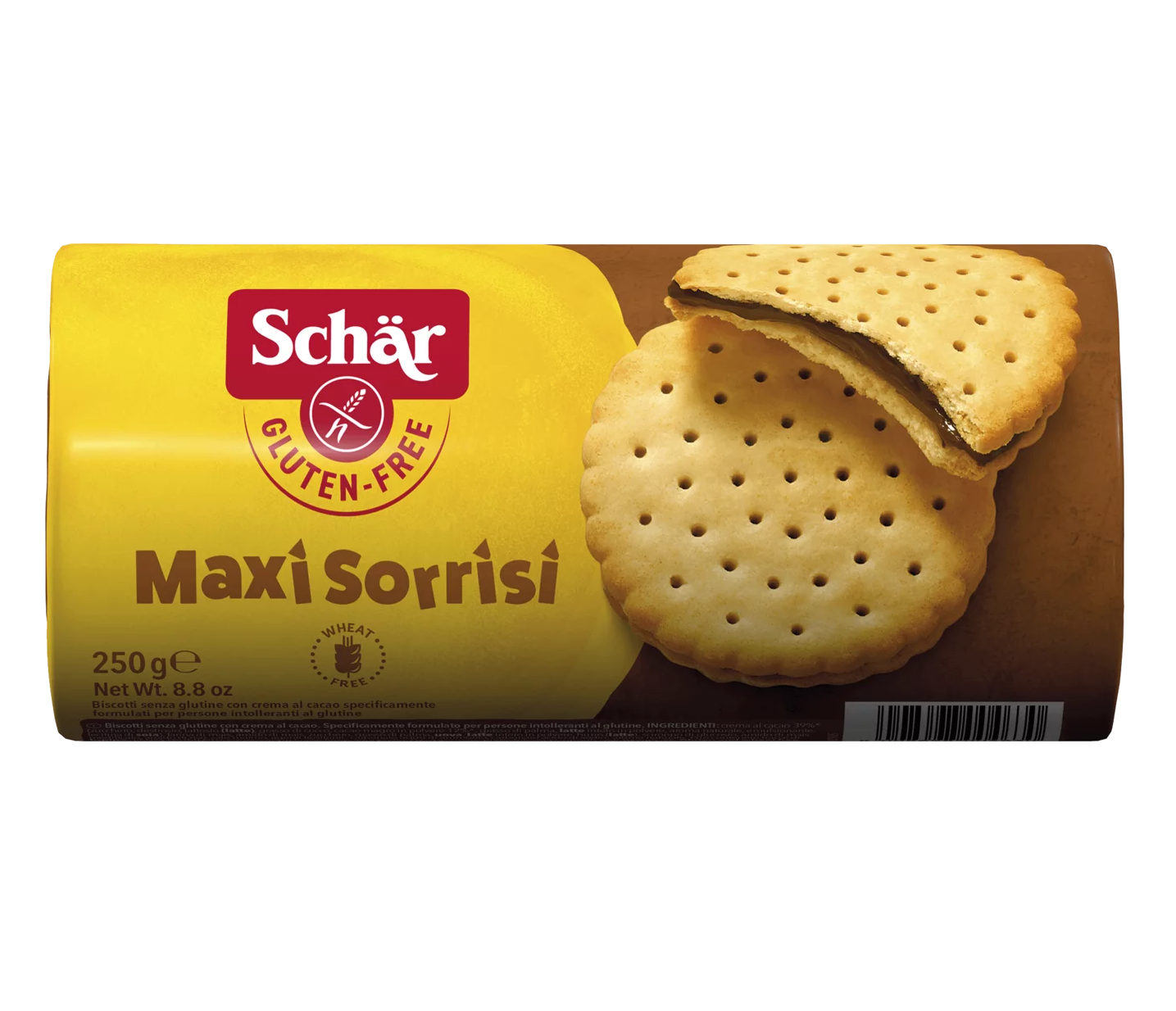 DR. SCHAR - MAXI SORRISI CON CREMA AL CACAO 250 gr