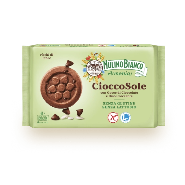 MULINO BIANCO - CioccoSole con Gocce di Cioccolato e Riso Croccante