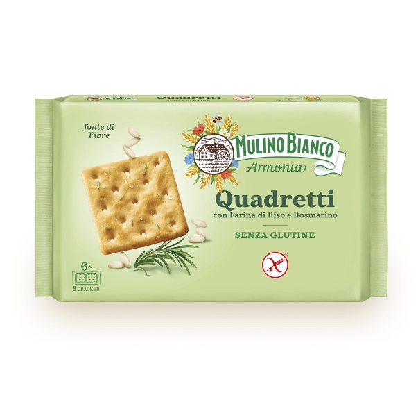 MULINO BIANCO - Quadretti con Farina di Riso e Rosmarino