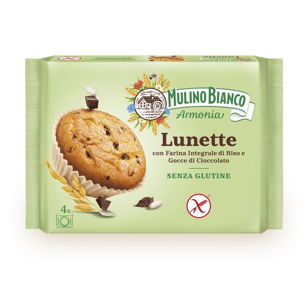 MULINO BIANCO - Lunette con Farina Integrale di Riso Gocce di Cioccolato