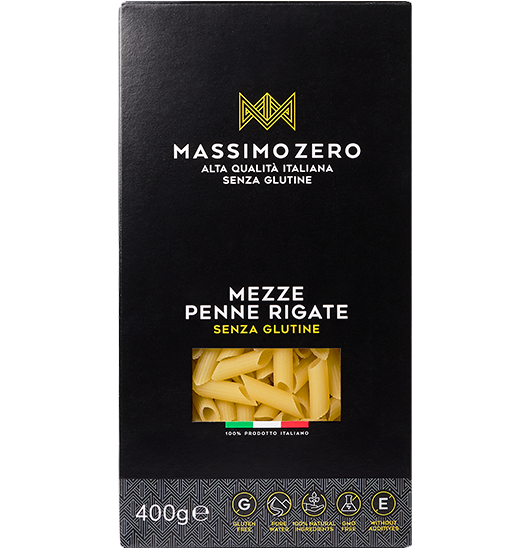 MASSIMO ZERO - Mezze penne rigate Senza Glutine - 400 gr