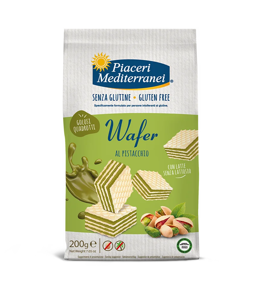 PIACERI MEDITERRANEI - WAFER AL PISTACCHIO 200G