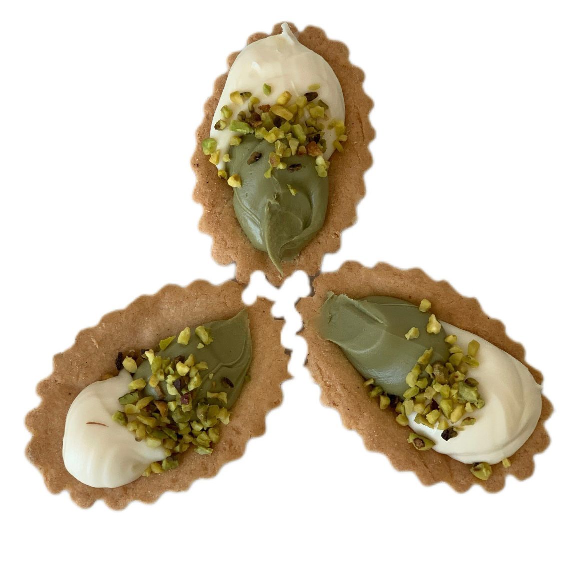 Barchette di pasta frolla pistacchio e cioccolato bianco Il Forno del Celiaco - 90gr