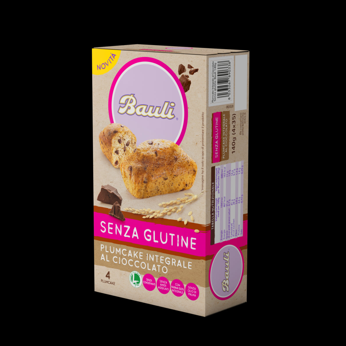 Bauli Plumcake Integrale al Cioccolato Senza Glutine 210g