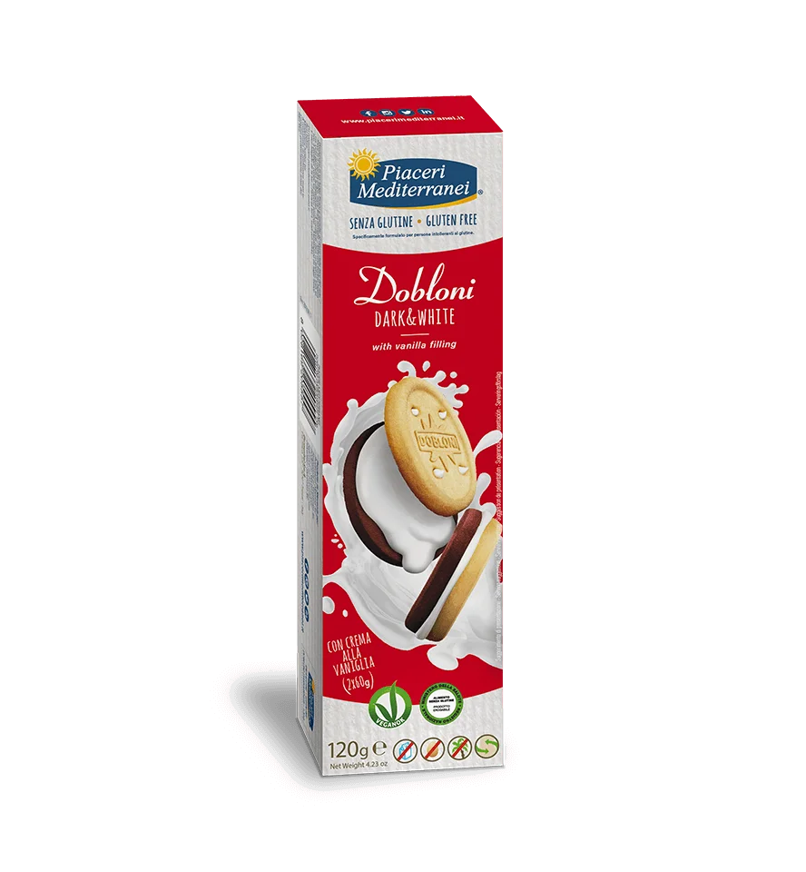 PIACERI MEDITERRANEI - DOBLONI DARK&WHITE 120G
