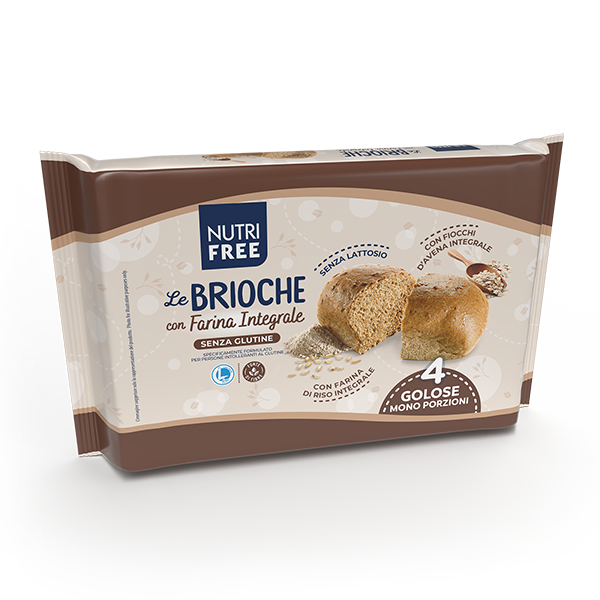 NUTRIFREE - LE BRIOCHE CON FARINA INTEGRALE Senza Glutine 200 GR (60GRX4)