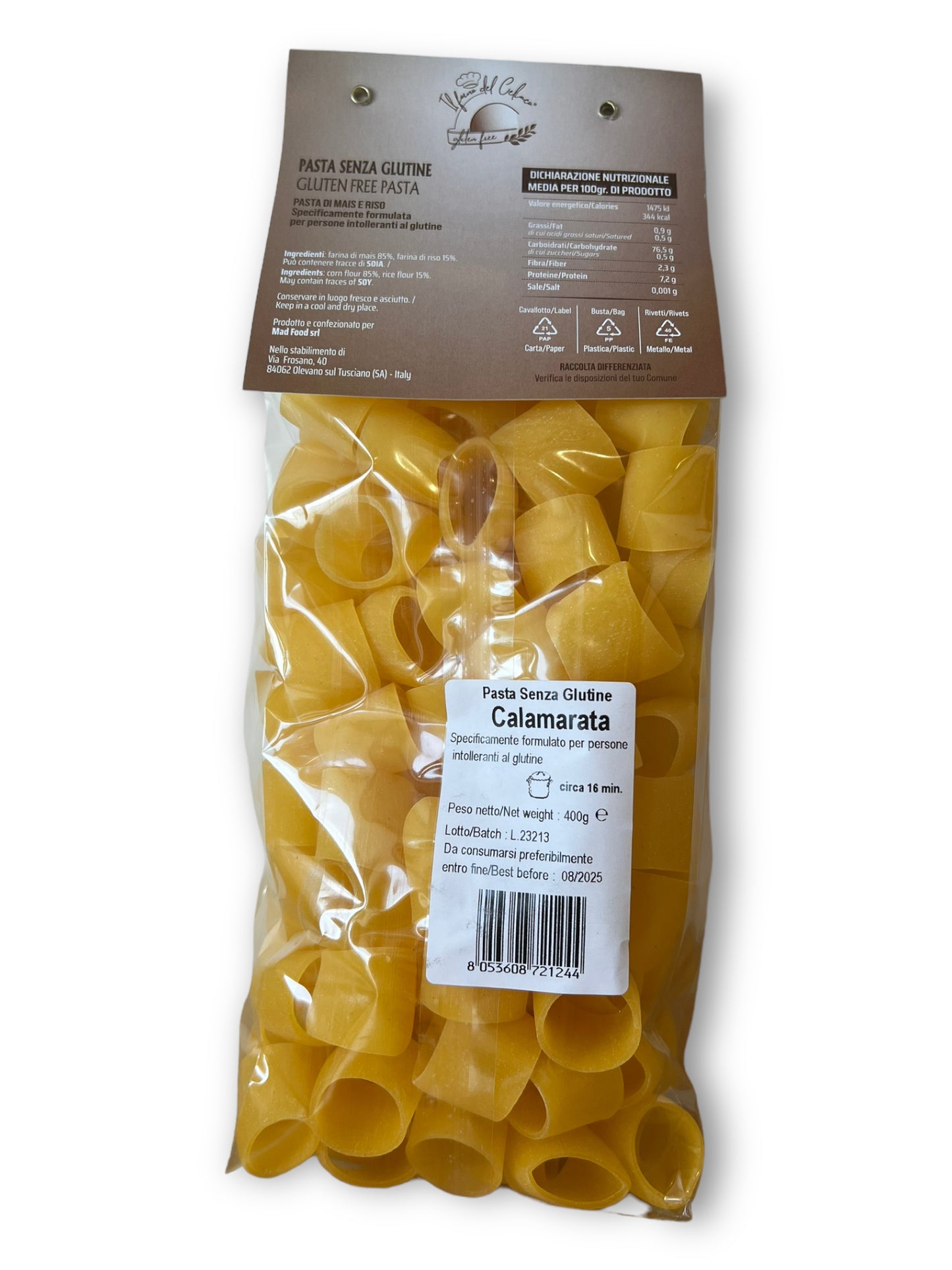 Pasta Calamarata IL FORNO DEL CELIACO - gr 400