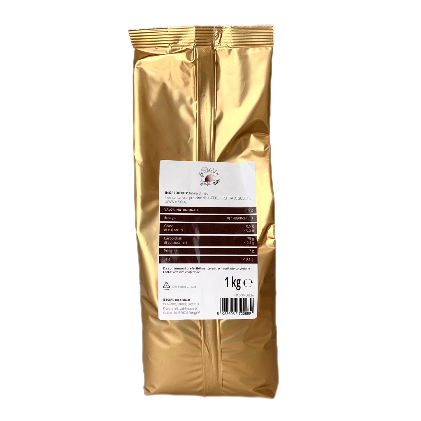 Farina di Riso Senza Glutine IL FORNO DEL CELIACO - 1kg