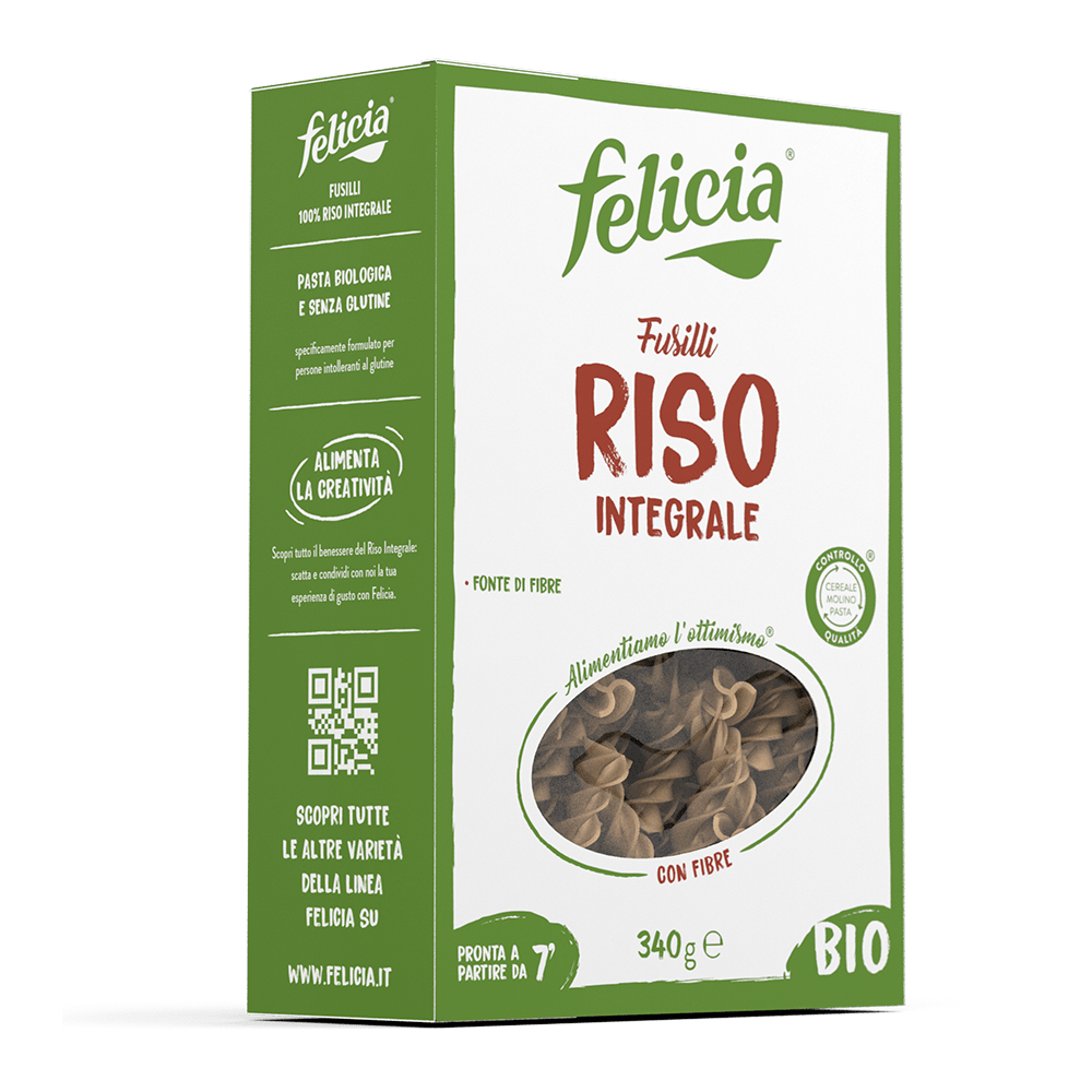 FELICIA - FUSILLI Riso Integrale 340 gr