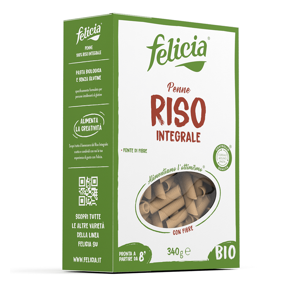 FELICIA - PENNE RIGATE Riso Integrale 340