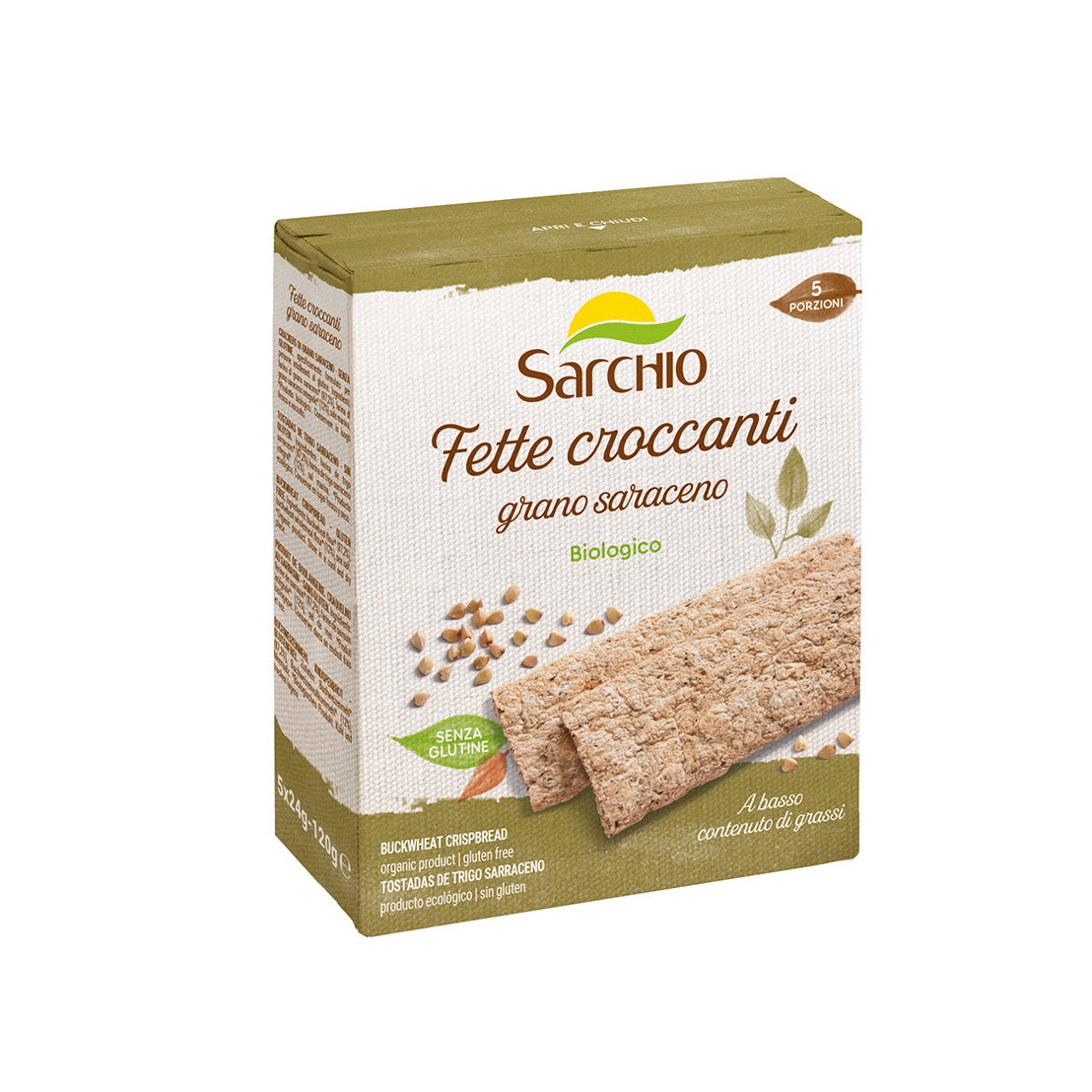 SARCHIO - FETTE CROCCANTI GRANO SARACENO 120G