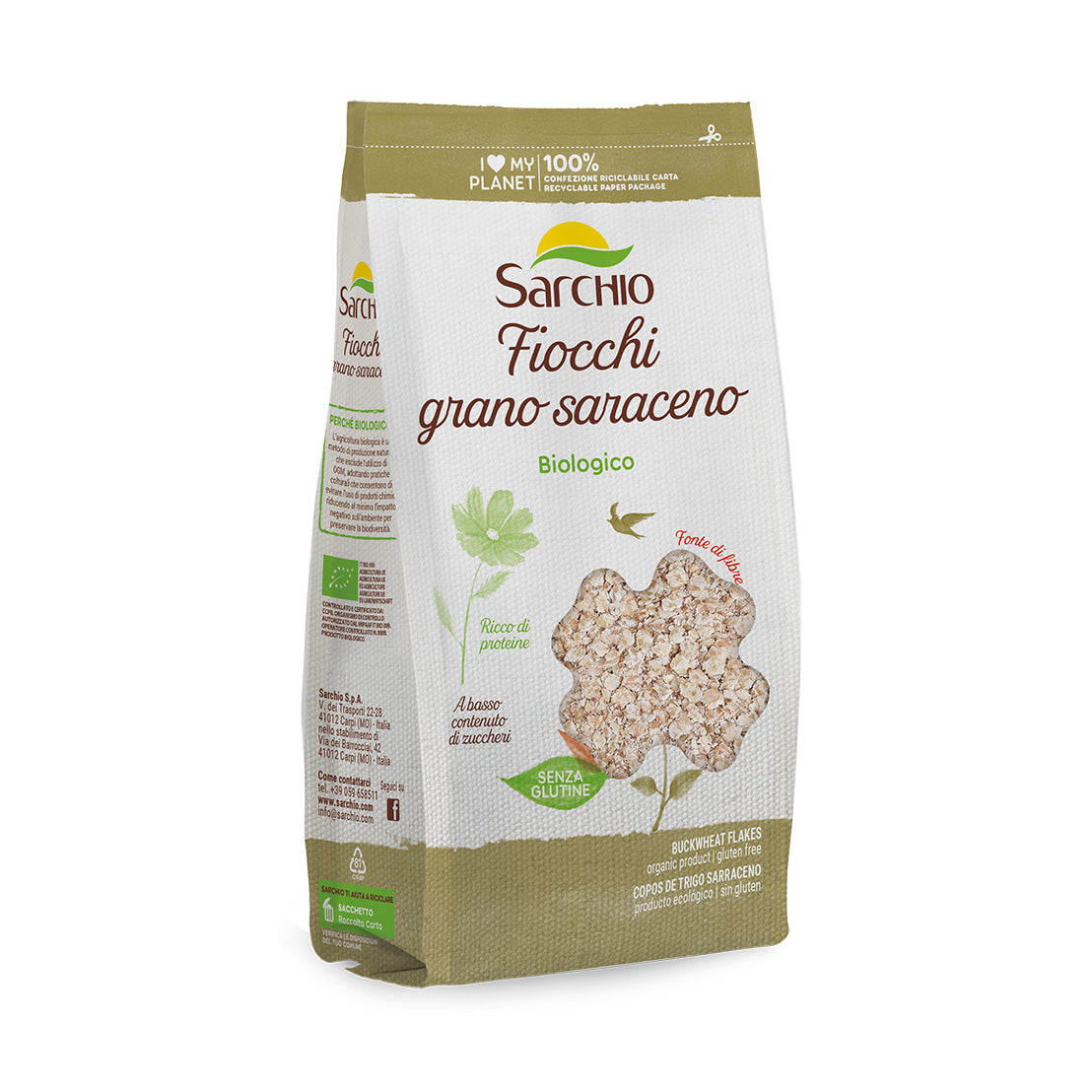 SARCHIO - FIOCCHI DI GRANO SARACENO 375G