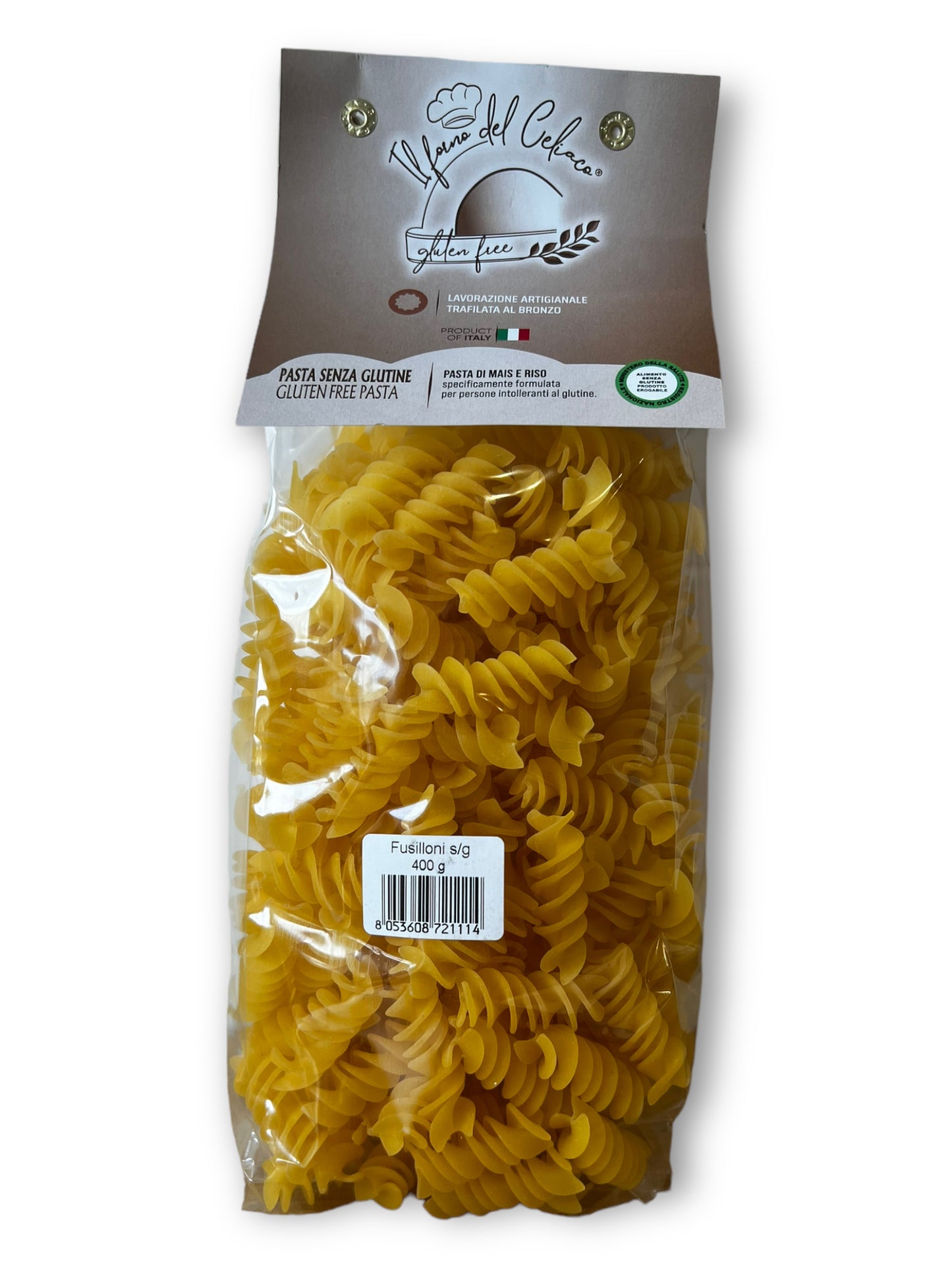 Pasta Fusilli IL FORNO DEL CELIACO - gr 400