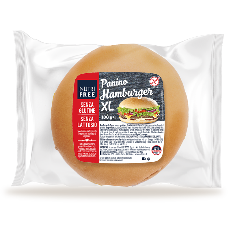 NUTRIFREE - PANINO HAMBURGER XL Senza Glutine 100 gr