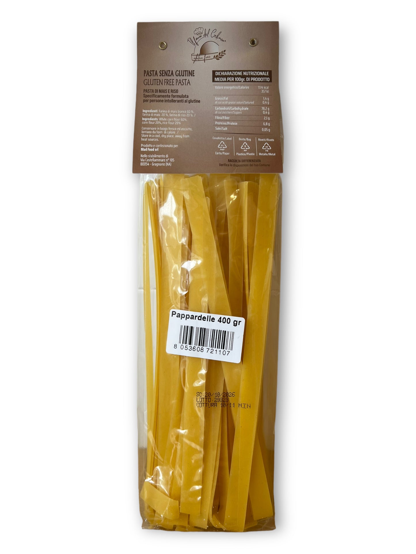 Pasta Pappardelle IL FORNO DEL CELIACO - gr 400