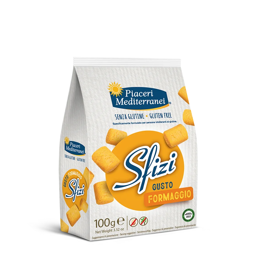 PIACERI MEDITERRAINEI - SFIZI GUSTO FORMAGGIO 100G