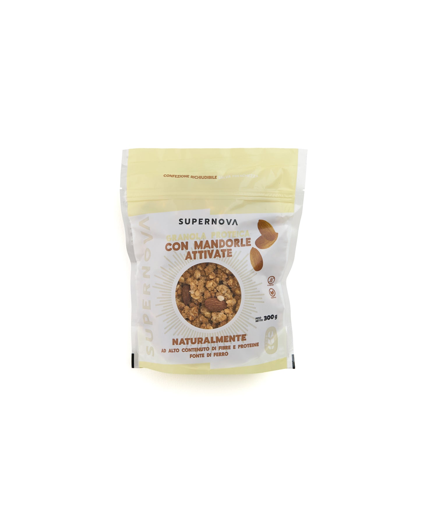GRANOLA PROTEICA CON MANDORLE ATTIVATE - GRAZIOSI