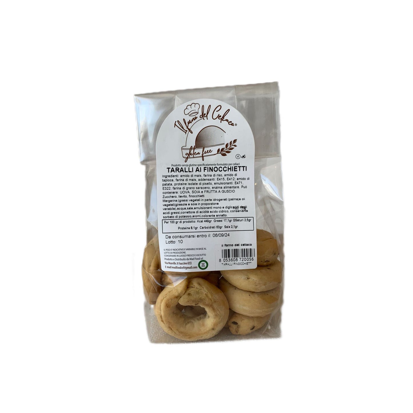 Taralli ai Finocchietti IL FORNO DEL CELIACO - 150gr