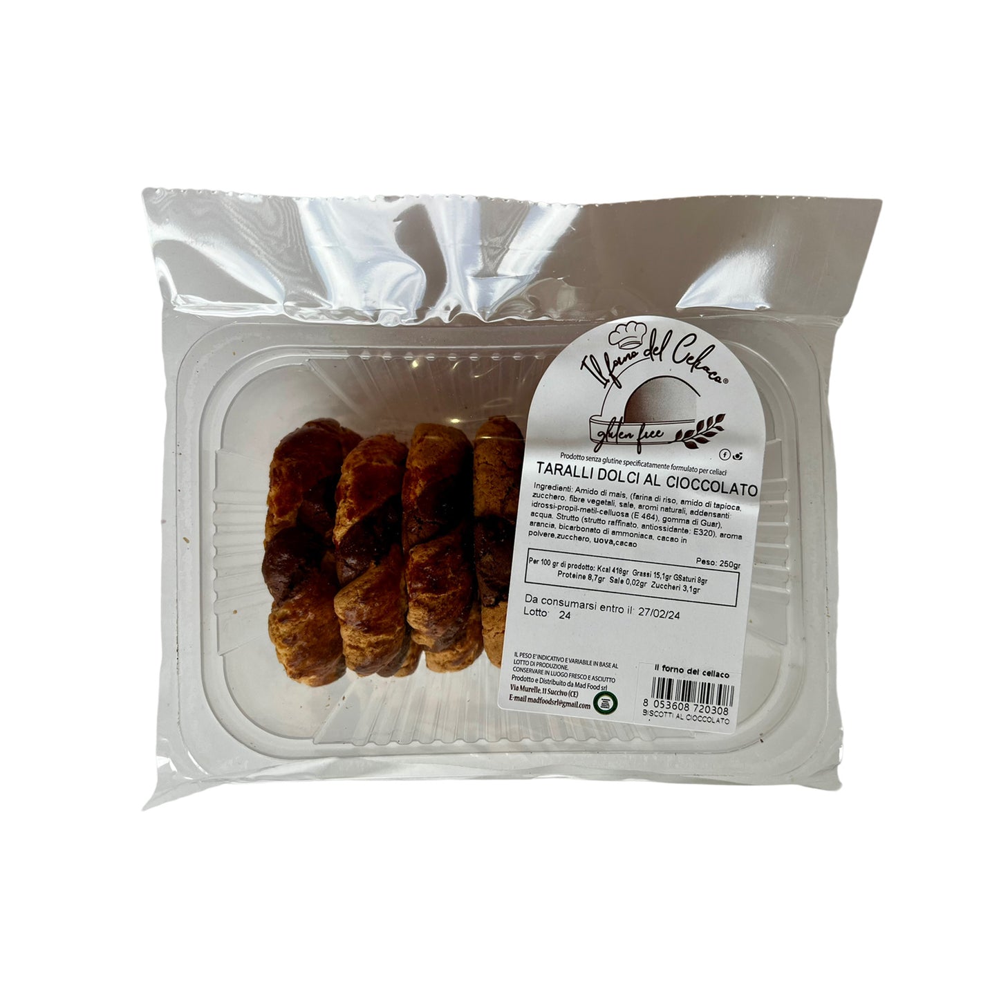Taralli Dolci al Cioccolato IL FORNO DEL CELIACO - gr 250