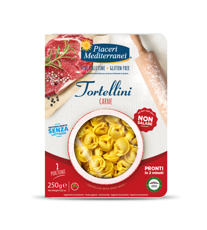 PIACERI MEDITERRANEI - TORTELLINI CON CARNE 250G