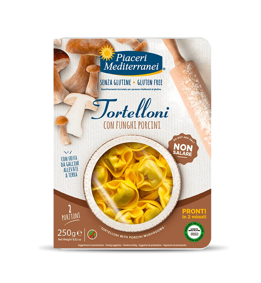 PIACERI MEDITERRANEI - TORTELLONI CON FUNGHI PORCINI 250G