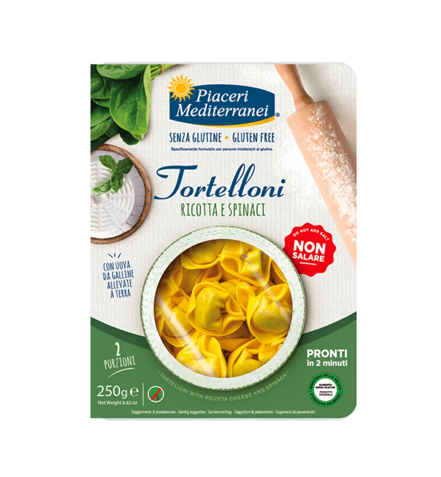 PIACERI MEDITERRANEI - TORTELLONI RICOTTA E SPINACI 250G