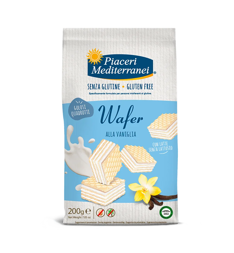 PIACERI MEDITERRANEI - WAFER ALLA VANIGLIA 200G