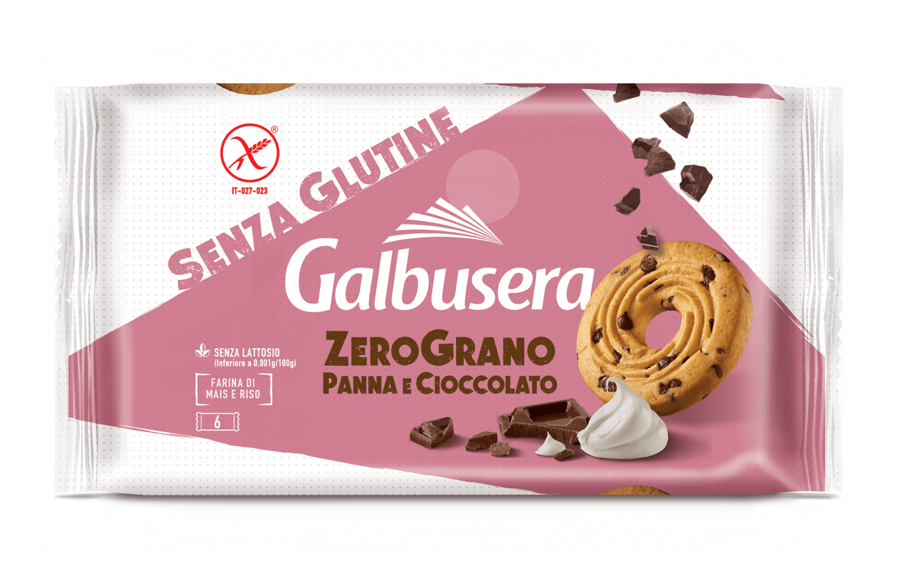 GALBUSERA - FROLLINO CON PANNA E GOCCE DI CIOCCOLATO 220 gr