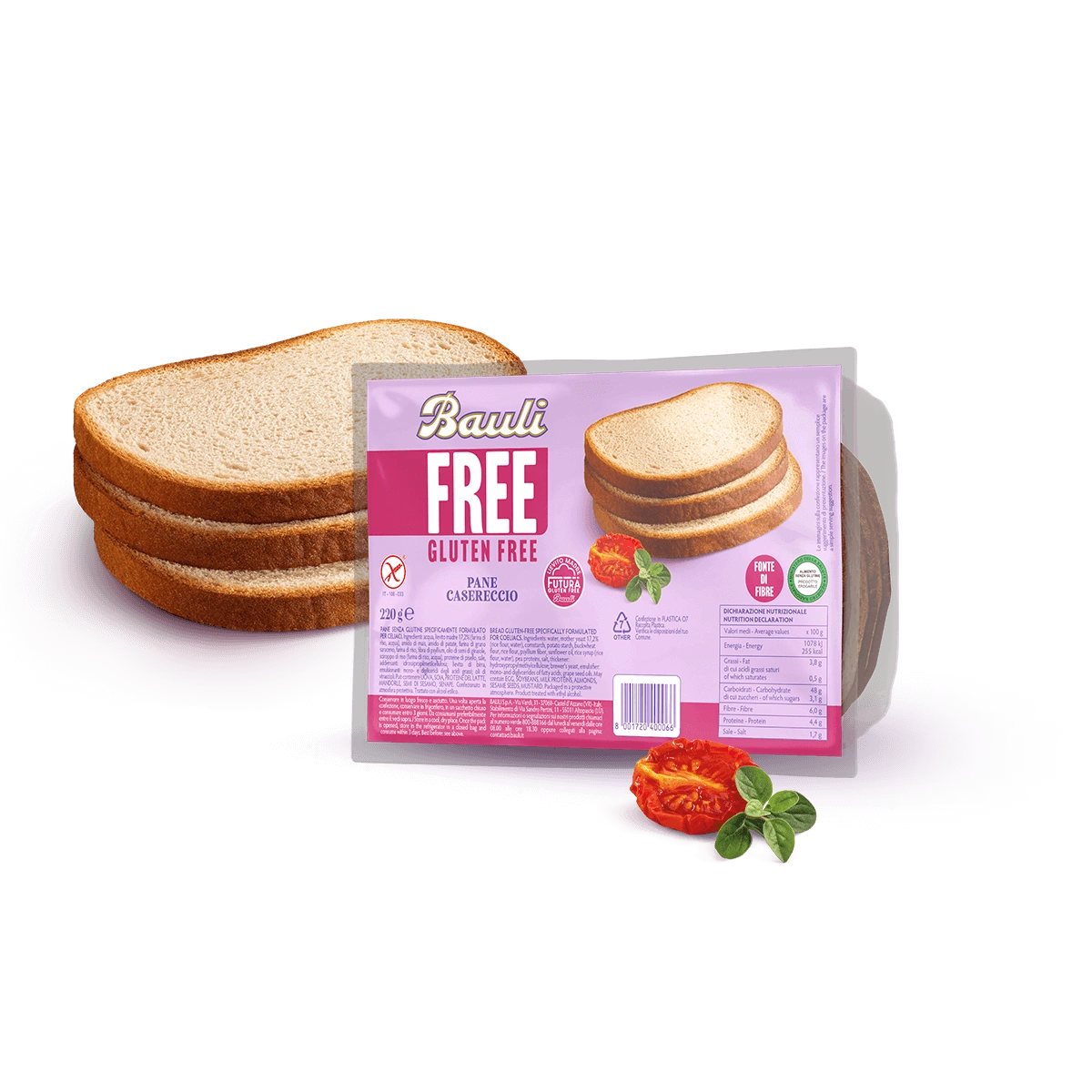 Bauli Pane Casereccio con Lievito Madre Senza Glutine 220g