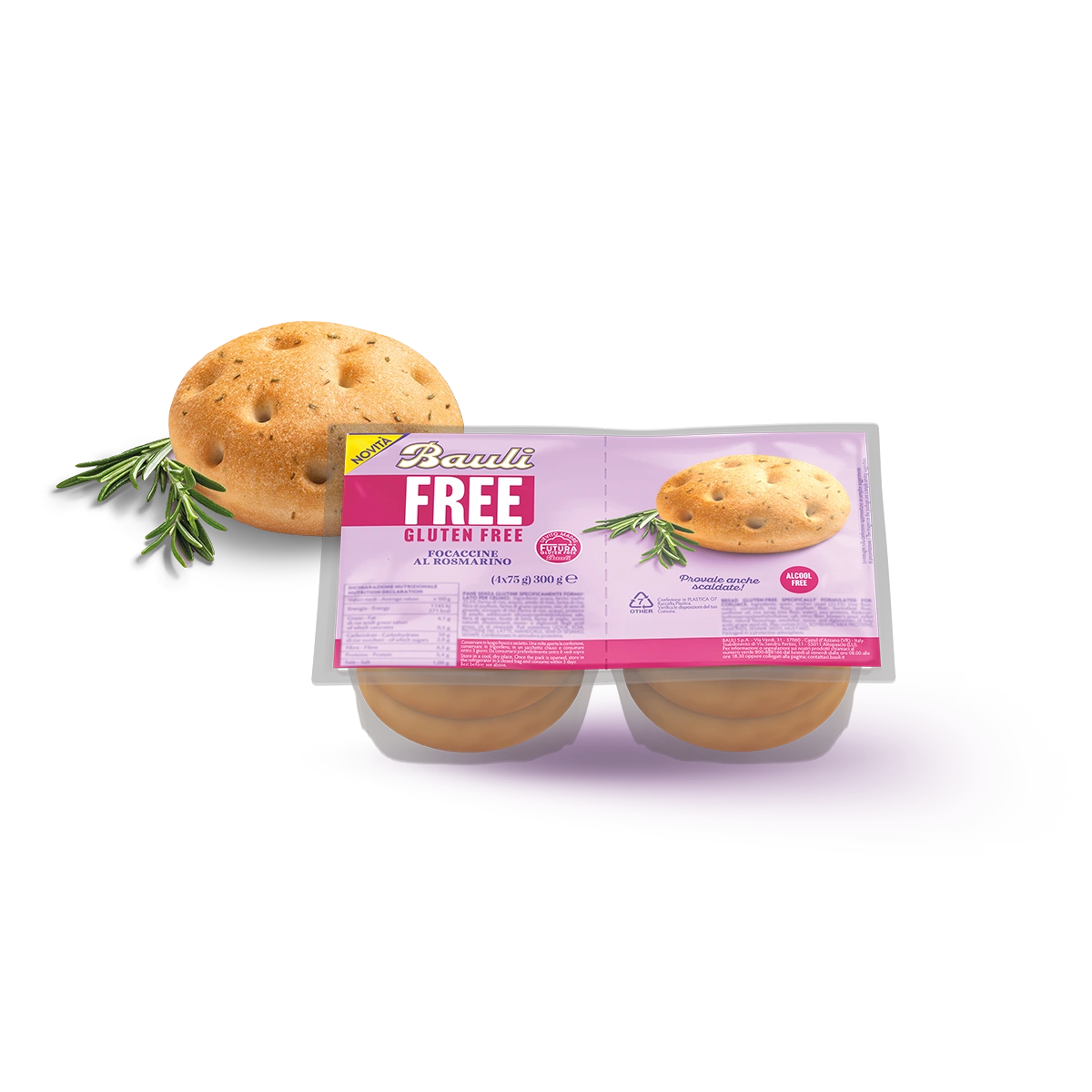 Bauli Focaccine al Rosmarino 300g