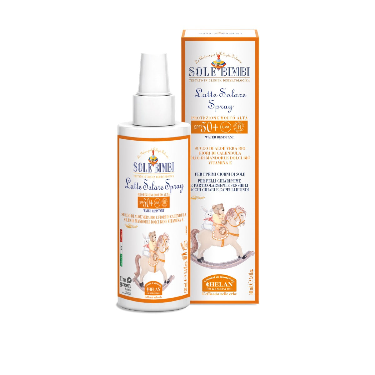 Latte Solare Spray SPF50+ SOLE BIMBI - HELAN